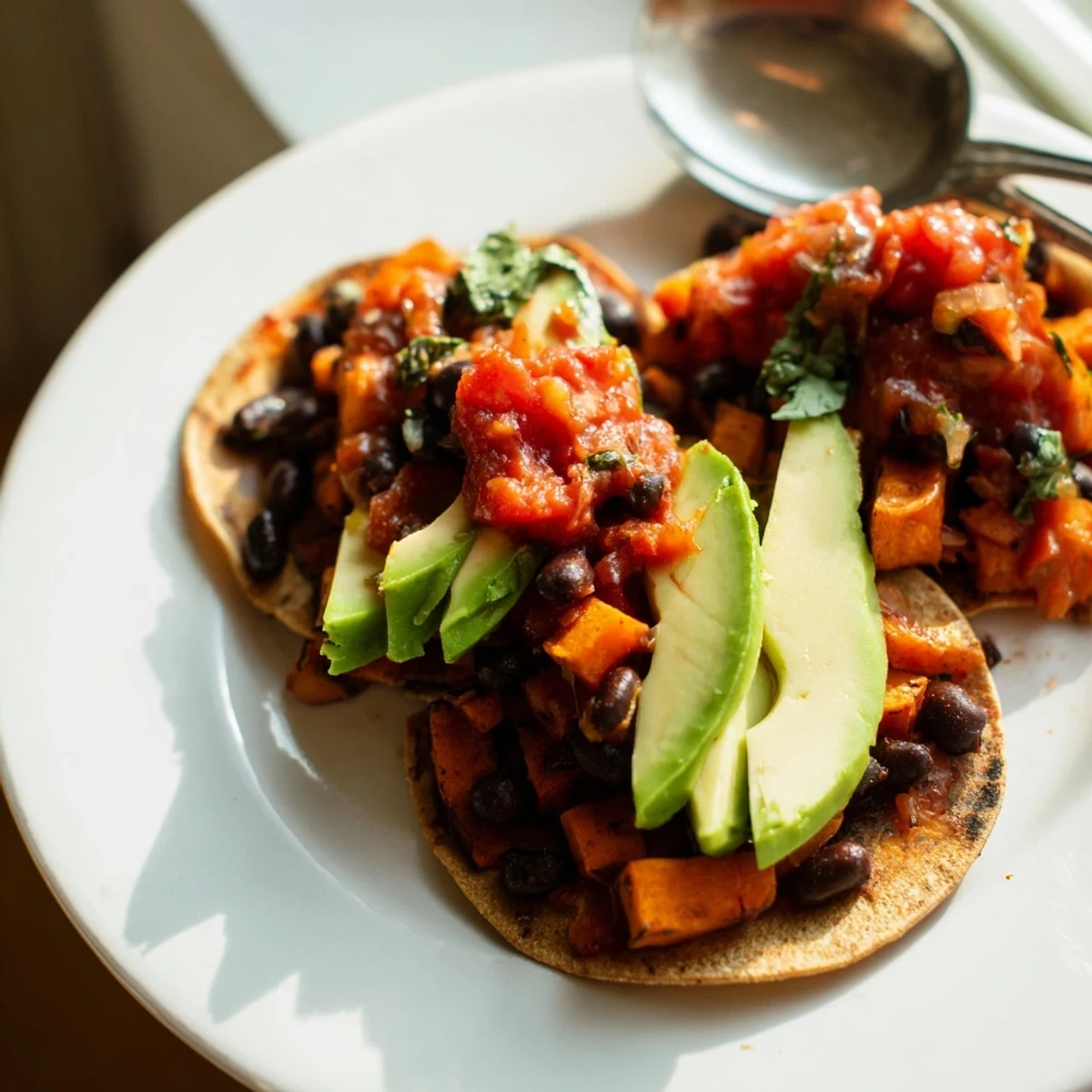 Vibrant Sweet Potato Black Bean Tacos ready for a flavorful, plant-based feast.  