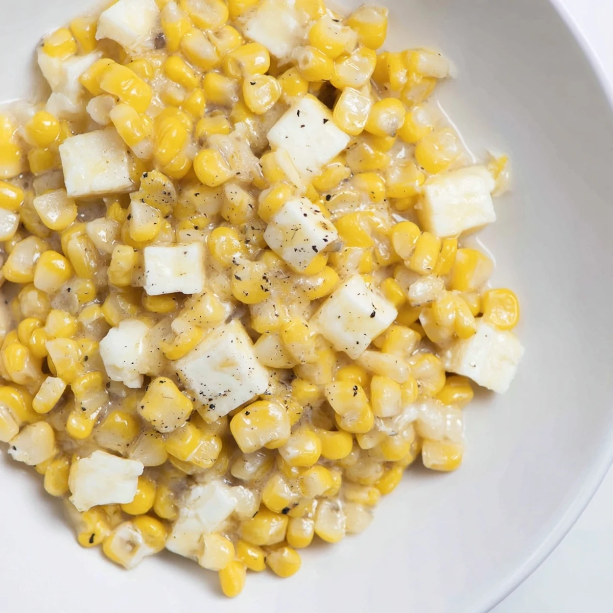 Warm Honey Butter Skillet Corn garnished with melted butter, perfect for a flavorful side dish.