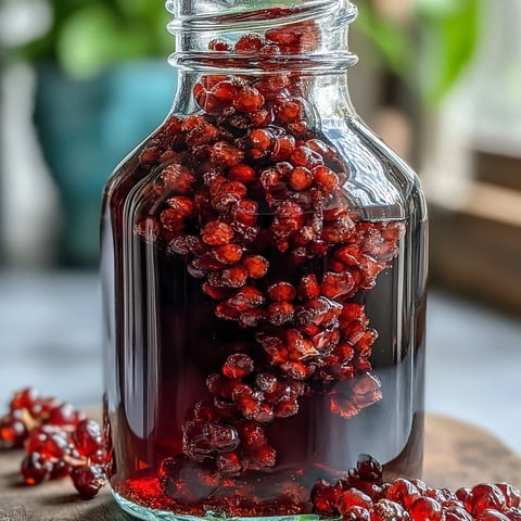 A glass bottle filled with deep purple Blackcurrant Vodka Liqueur, paired with fresh berries and a cocktail shaker.
