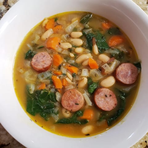 Simple Sausage White Bean