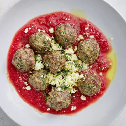 Instant Pot Greek Meatballs Lemon