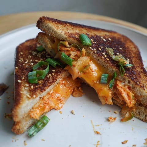 Skillet Kimchi Cheddar Fusion