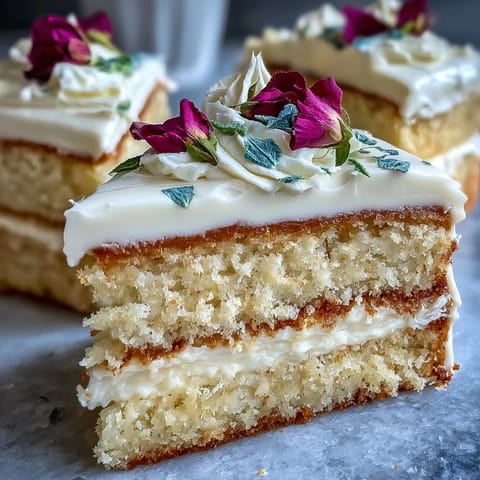 Mini spring birthday layer cakes with edible flowers, delicately frosted in pastel buttercream and crowned with fresh blooms for a festive celebration.
