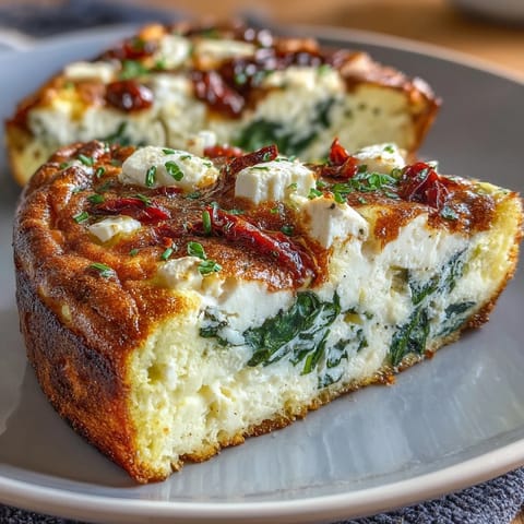 Spinach Feta Frittata Tomatoes