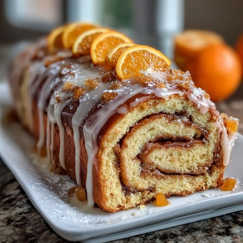 Fluffy orange rolls with fresh zest, drizzled in citrus glaze, ready for a cozy breakfast.  
