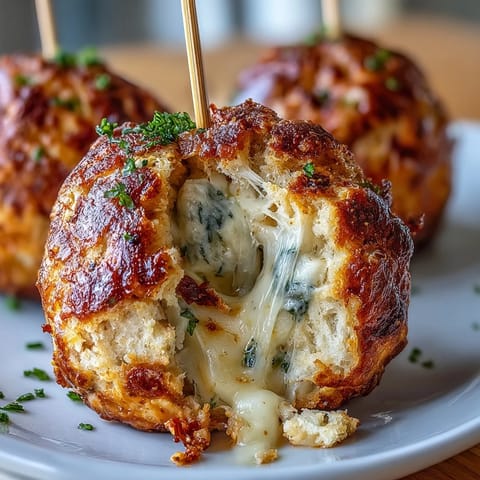 Savory olive cheese balls wrapped in golden cheddar dough, baked and served on skewers for a festive Derby party appetizer.