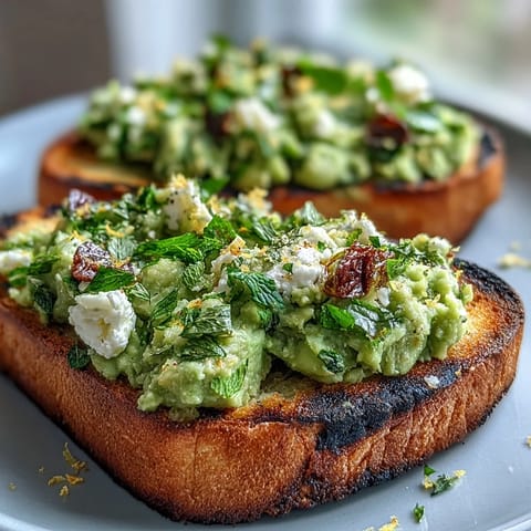 Vibrant fava bean and mint bruschetta served on smoky grilled sourdough bread with lemon zest and olive oil.