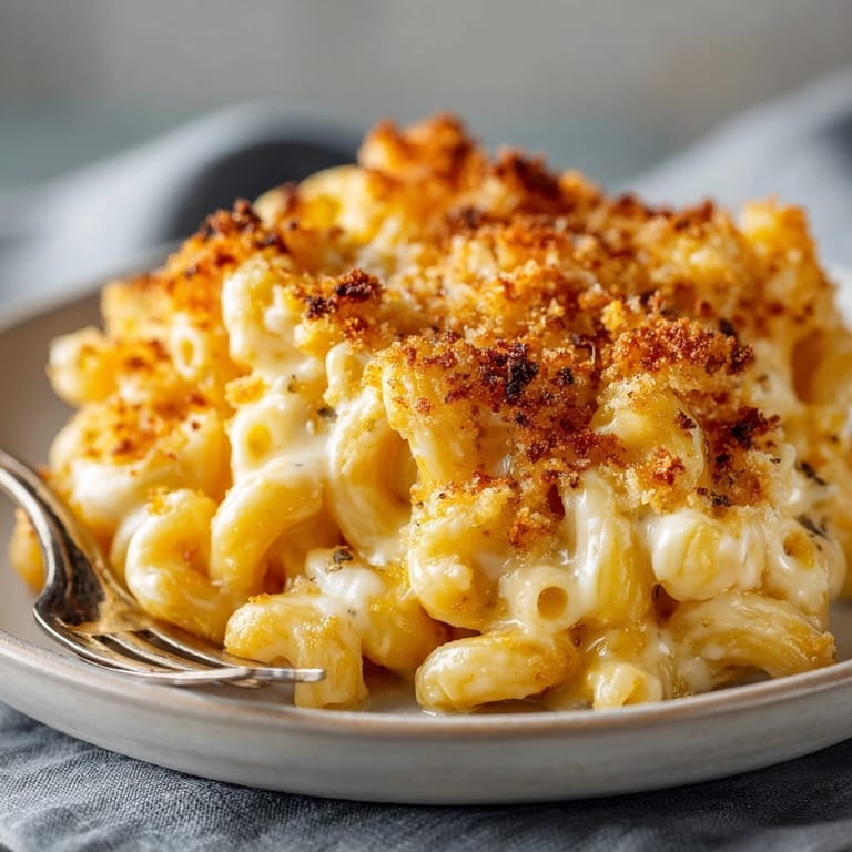 Melty, comforting Classic Macaroni and Cheese recipe; a perfect cheesy side or main course.