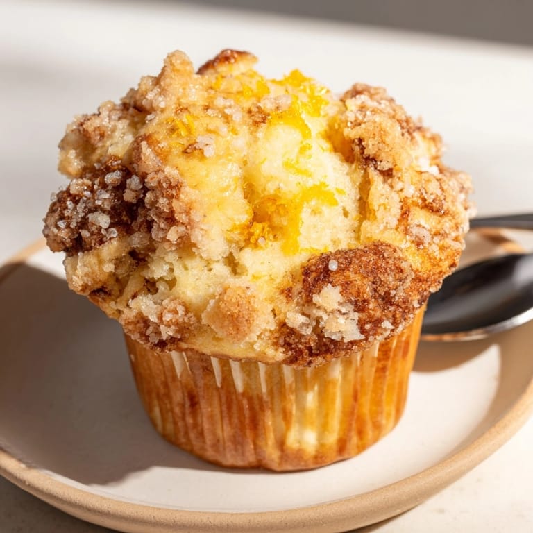 Warm Ricotta Citrus Banana Muffins, a fluffy crumb with vibrant orange and lemon zest.