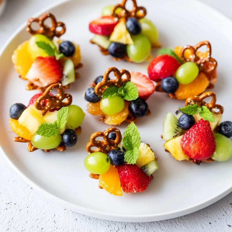Fresh, juicy Ornament Fruit Medley arrangement, with grapes, kiwi, and strawberries resembling festive ornaments.