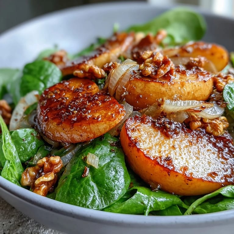 Hearty Warm Apple and Sauerkraut Skillet Salad served on a white plate with fresh parsley and red onion.