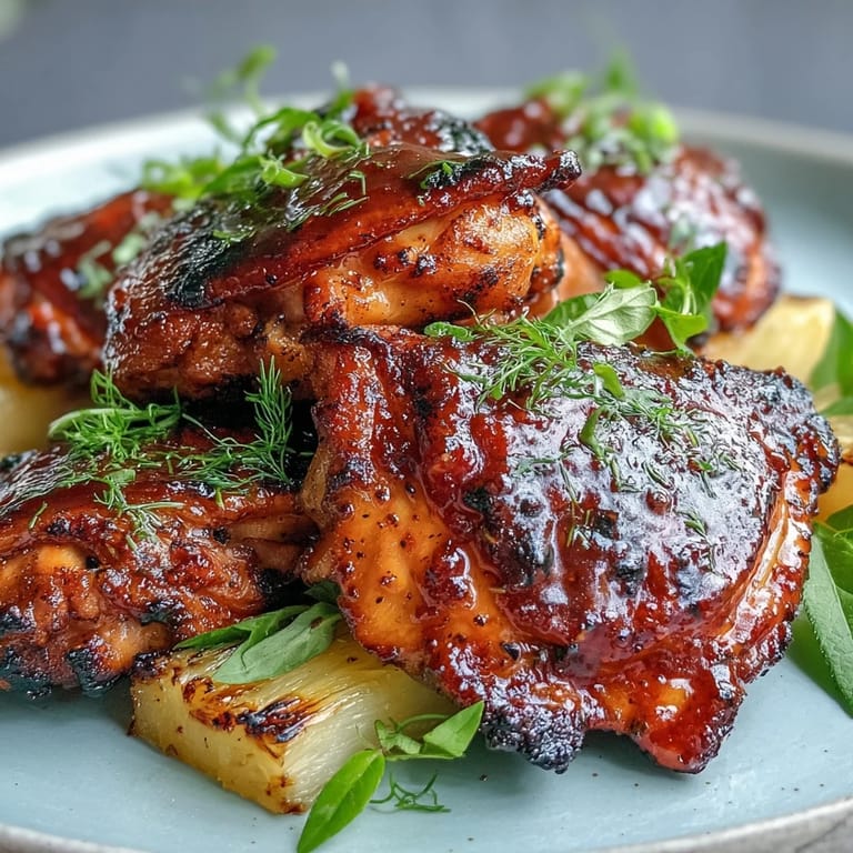 Tender, fall-off-the-bone Guava BBQ Sauce Chicken on a rustic platter, showcasing a sticky, sweet, and tangy glaze.